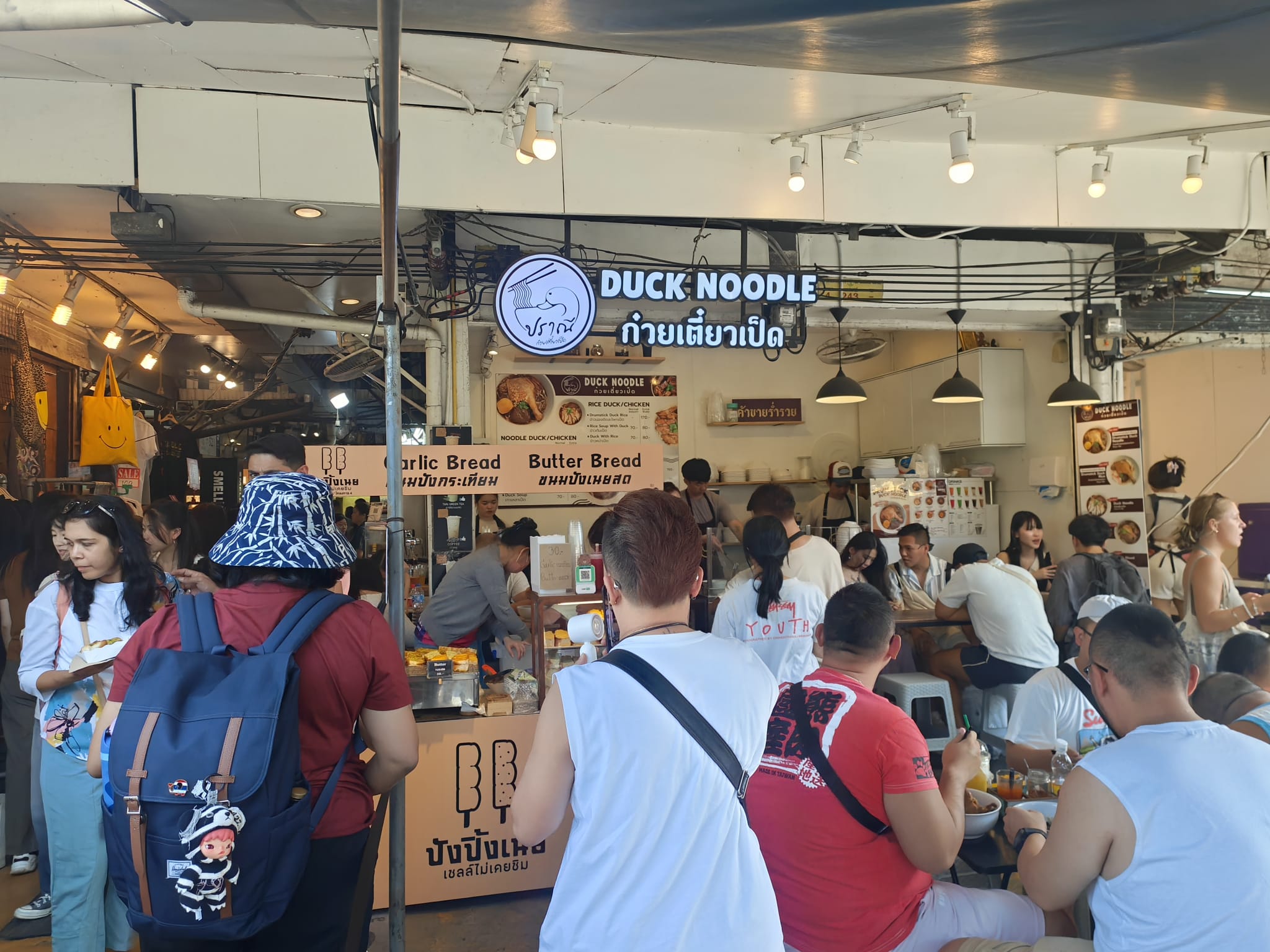 Duck Noodle Foodstand auf dem Chatuchak Market